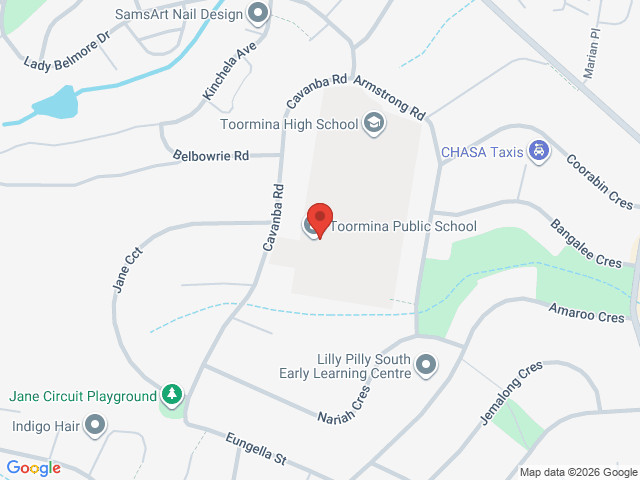 Map showing event location