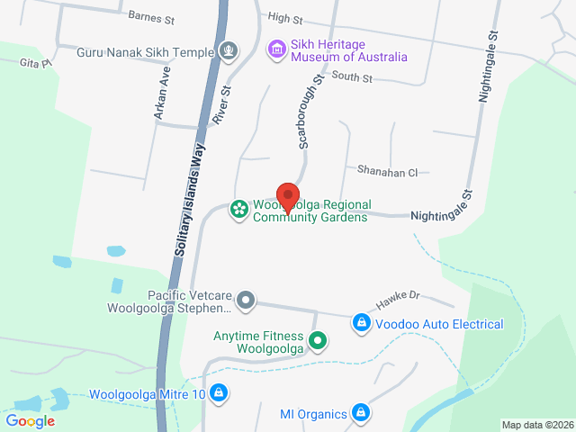 Map showing event location