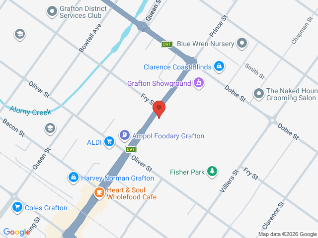 Map showing event location