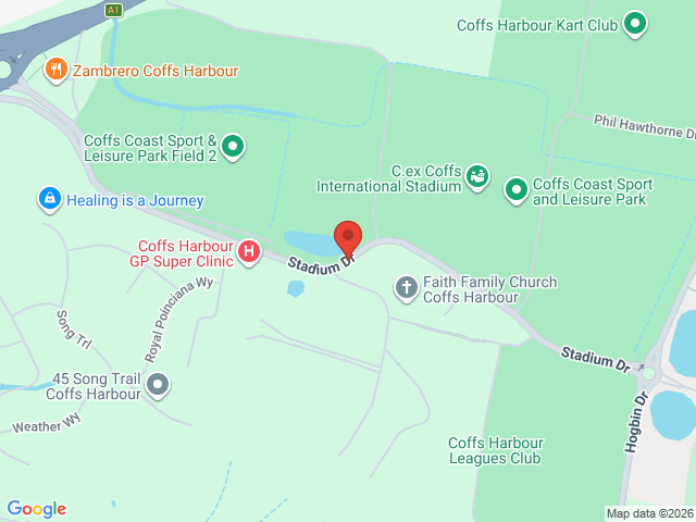 Map showing event location