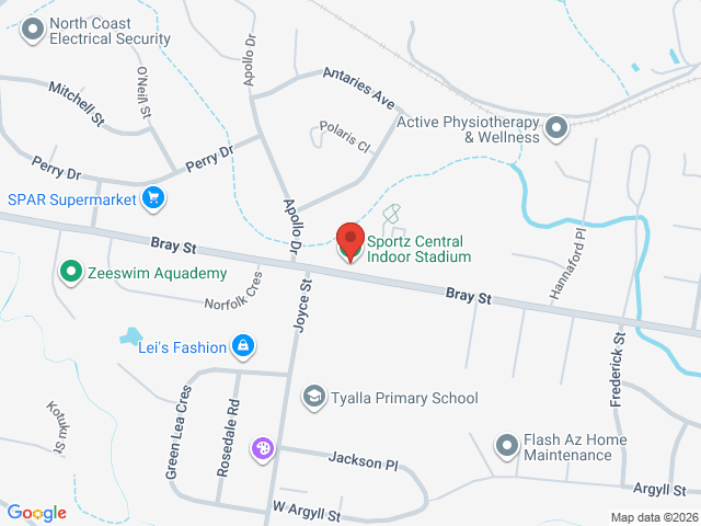 Map showing event location