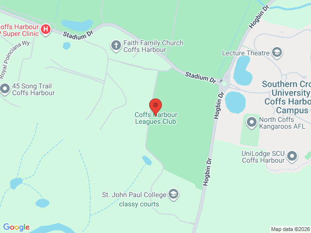 Map showing event location