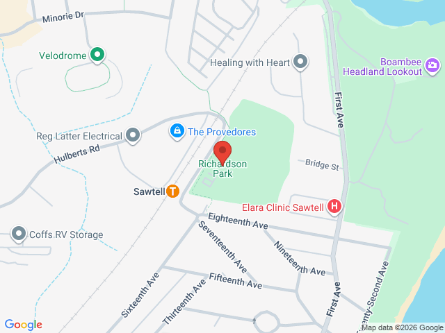Map showing event location