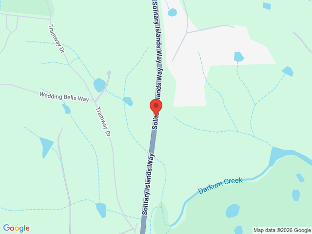 Map showing event location