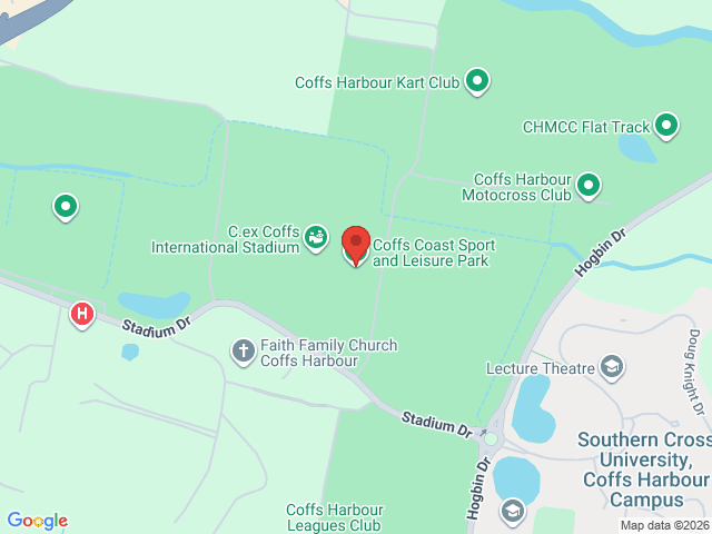 Map showing event location